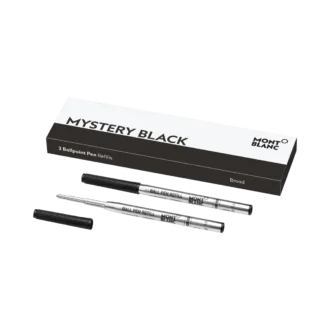 2 ricariche per penna a sfera, Mystery Black – Fine