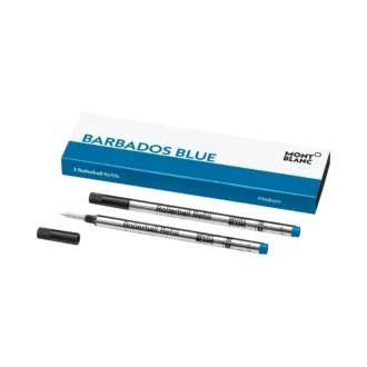 2 ricariche per penna roller, blu Barbados – Medio