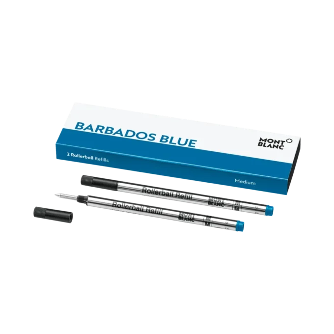 2 ricariche per penna roller, blu Barbados – Medio 2 ricariche per penna roller, blu Barbados – Medio
