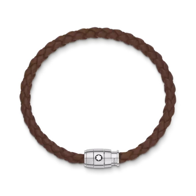 Bracciale Large, pelle morbida, marrone fauve