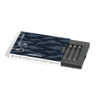 Cartucce d’inchiostro Meisterstück Around the World in 80 Days, blu – confezione da 8 unità