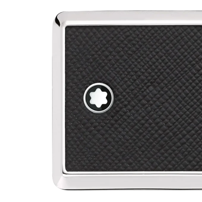 Cintura in pelle nera da 30 mm