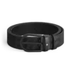 Cintura in pelle nera da 35 mm
