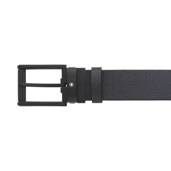 Cintura reversibile in pelle blu/nera da 35 mm Cintura reversibile in pelle blu/nera da 35 mm