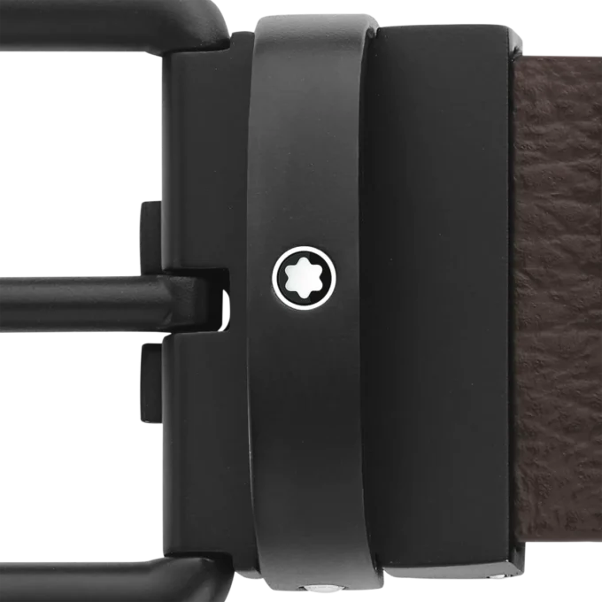 Cintura reversibile in pelle marrone/nera da 35 mm Cintura reversibile in pelle marrone/nera da 35 mm