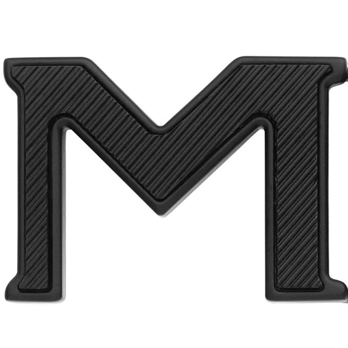 Cintura reversibile in pelle con fibbia M Extreme 3.0 blu/nero liscio 35 mm