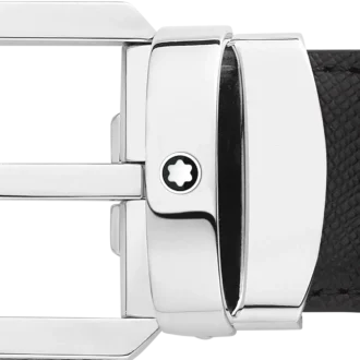 Cintura reversibile in pelle nera/marrone da 30 mm