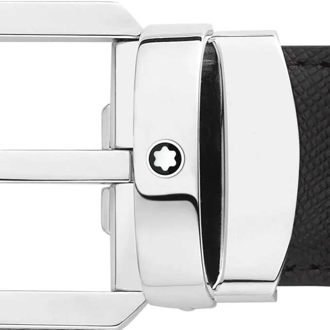 Cintura reversibile in pelle nera/marrone da 30 mm Cintura reversibile in pelle nera/marrone da 30 mm