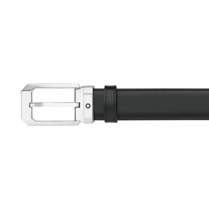 Cintura reversibile in pelle nera/marrone da 30 mm Cintura reversibile in pelle nera/marrone da 30 mm