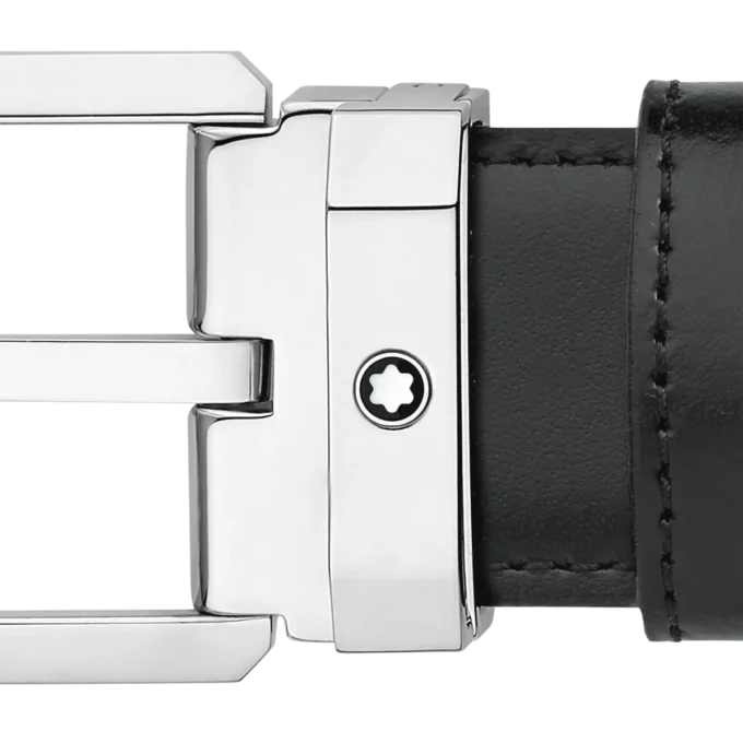 Cintura reversibile in pelle nera/marrone da 30 mm Cintura reversibile in pelle nera/marrone da 30 mm