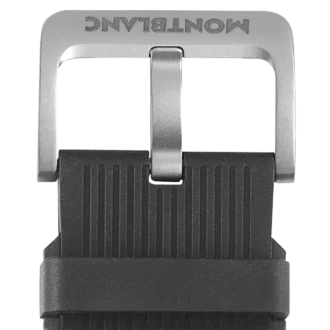 Cinturino in gomma nera a righe