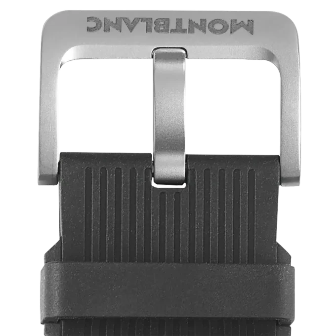 Cinturino in gomma nera a righe