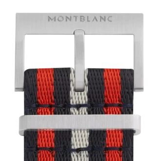 Cinturino in nylon rosso e blu