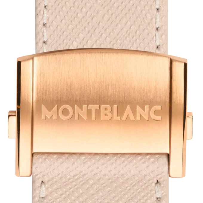 Cinturino in pelle color crema