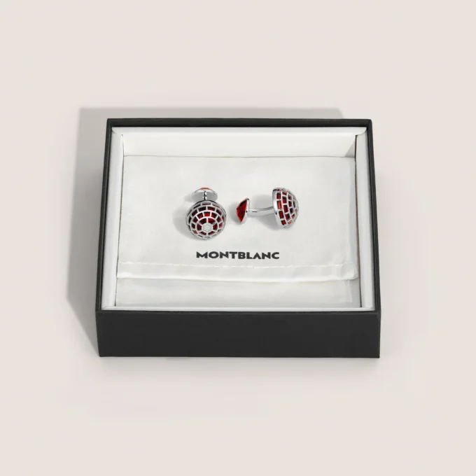 Gemelli Montblanc Meisterstück con pietra di diaspro