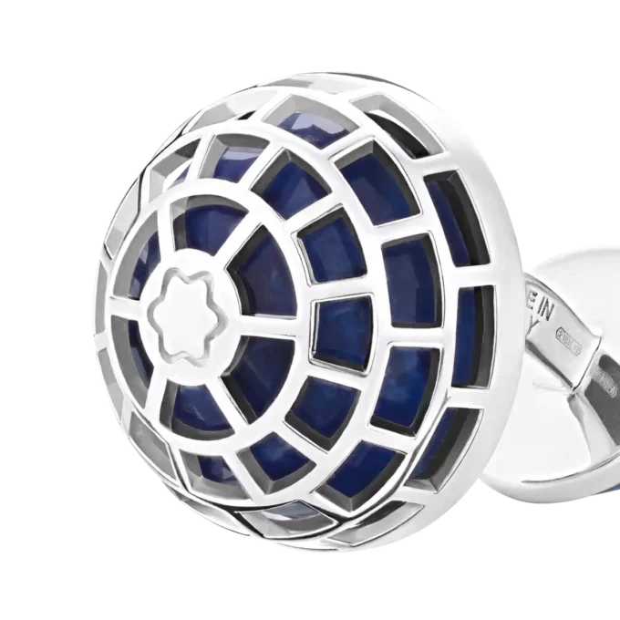 Gemelli Montblanc Meisterstück con pietra sodalite