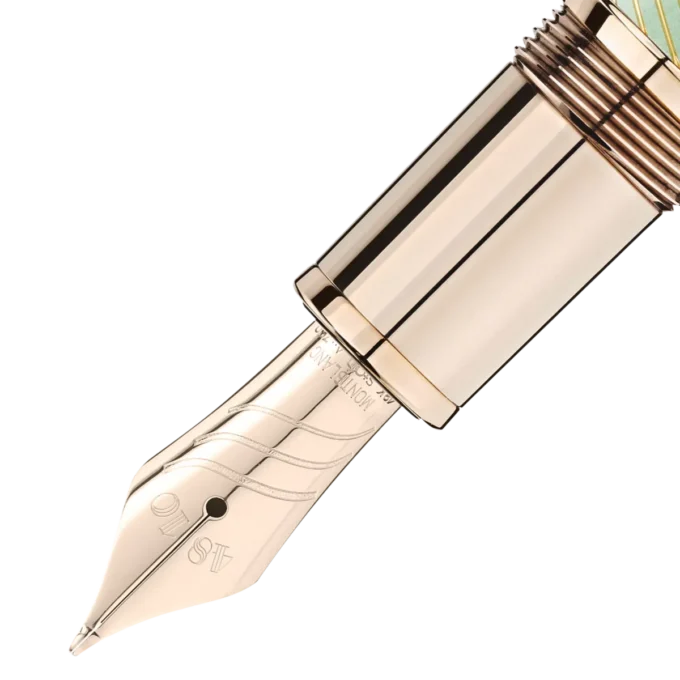 Meisterstück Calligraphy Solitaire Celadon Dégradé Penna stilografica Pennino curvo