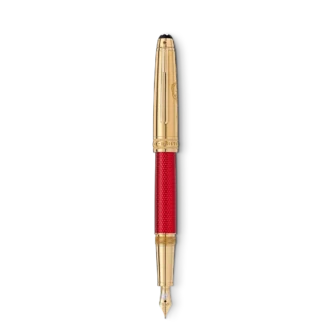 Meisterstück Solitaire Doué Red Hour Classique Fountain Pen F Edizione speciale