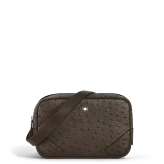 Mini borsa a tracolla stampata in struzzo