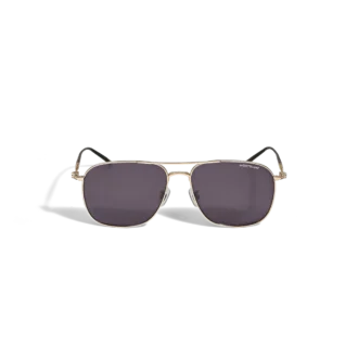 Montatura quadrata in titanio dorato