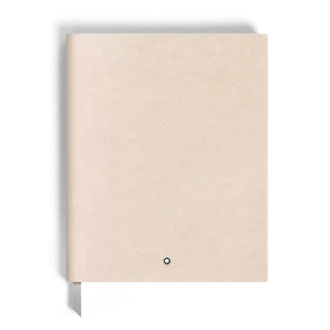 Notebook Large, pelle Saffiano, Cloudy Beige – Pagine a righe