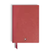 Notebook medio, pelle Saffiano, rosso – pagine bianche