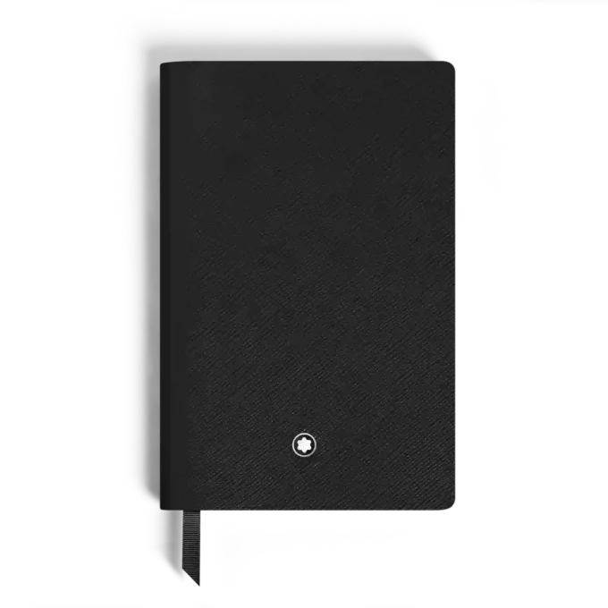 Notebook Small, pelle nera, nero, pagine a righe Notebook Small, pelle nera, nero, pagine a righe