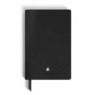 Notebook Small, pelle Saffiano, nero – pagine bianche