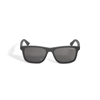 Occhiali da sole rettangolari con montatura in acetato nero