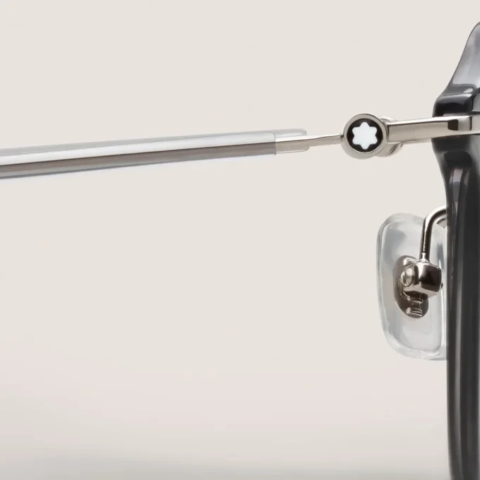 Occhiali da sole rotondi con montatura grigia iniettata Occhiali da sole rotondi con montatura grigia iniettata