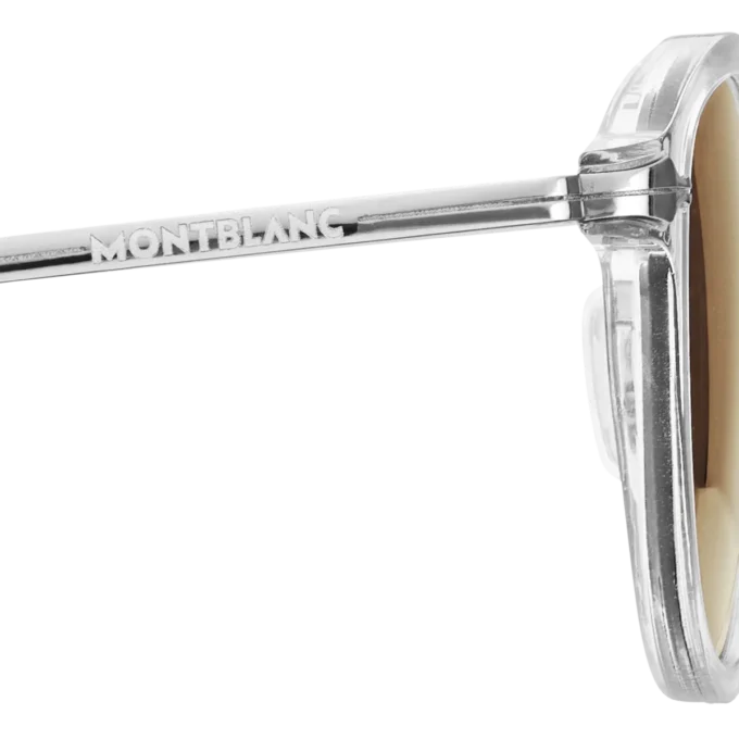 Occhiali da sole rotondi con montatura iniettata di colore grigio Occhiali da sole rotondi con montatura iniettata di colore grigio