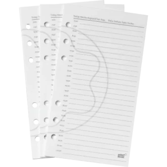 Pagine dell’agenda giornaliera media Pagine dell’agenda giornaliera media