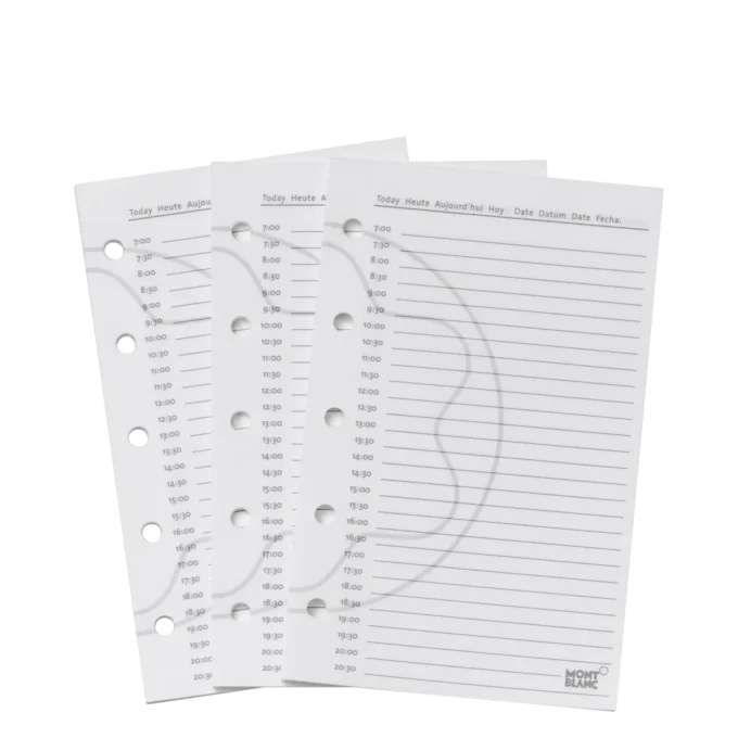 Pagine per agenda giornaliera Pocket