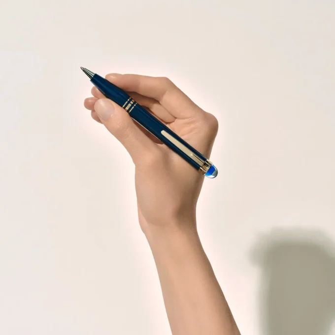 Penna a sfera StarWalker Blue Planet in resina preziosa