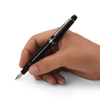 Penna stilografica Meisterstück Classique placcata platino (F)