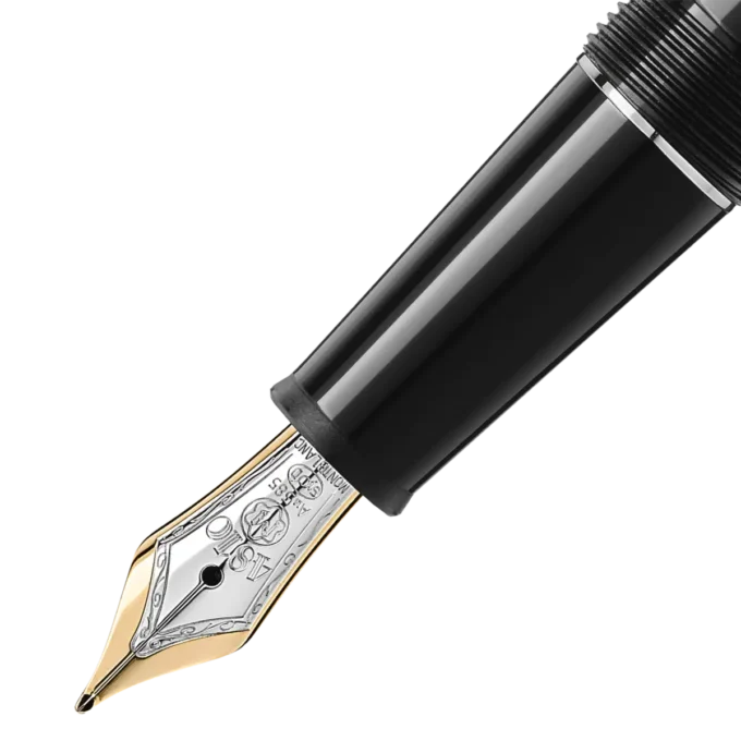 Penna stilografica Meisterstück Classique placcata platino (F)