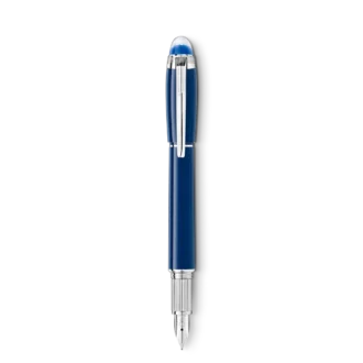 Penna stilografica StarWalker Blue Planet in resina preziosa (F)