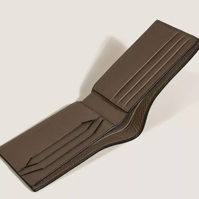 Portafoglio in pelle martellata 6cc