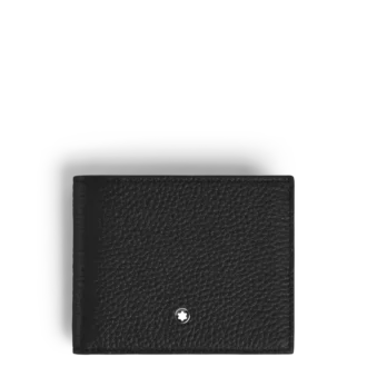 Portafoglio in pelle martellata con 4 scomparti per monete