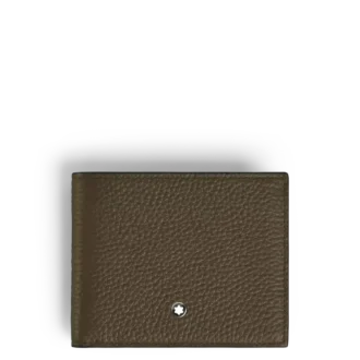 Portafoglio in pelle martellata con 4 scomparti per monete