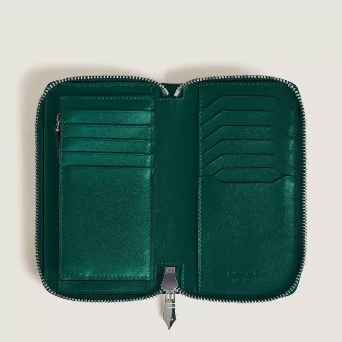 Portafoglio morbido 12cc con zip medio