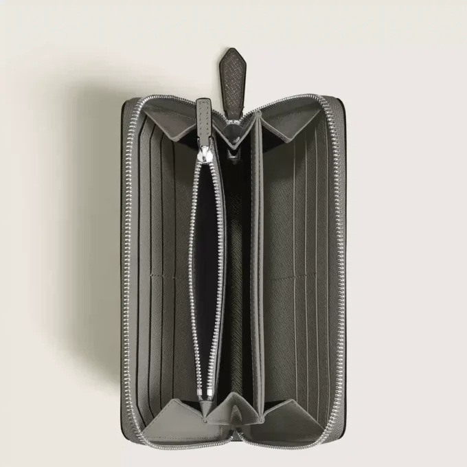 Portafoglio sartoriale con zip 12cc Portafoglio sartoriale con zip 12cc