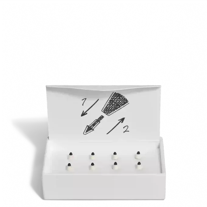 Punte di ricambio in lino per penna digitale Montblanc colore avorio