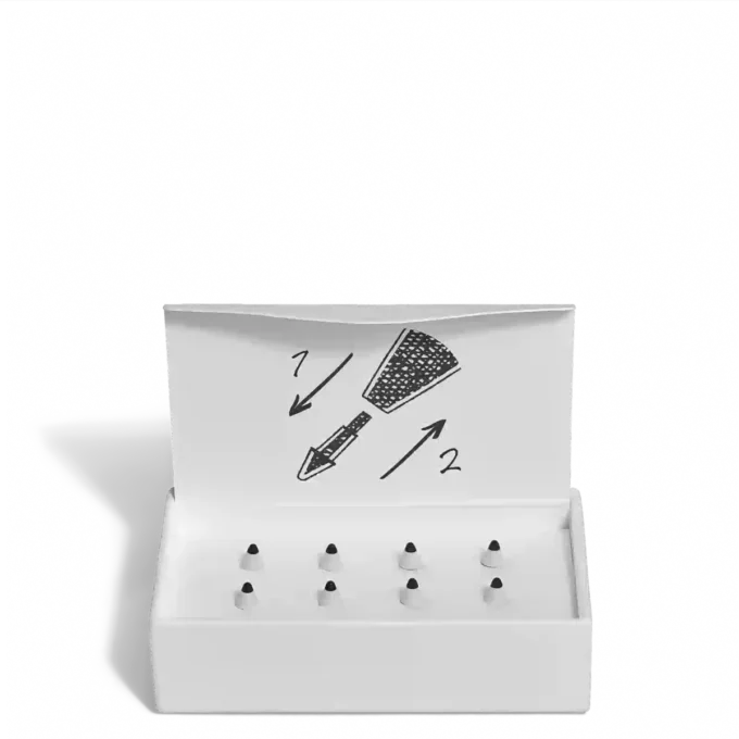 Punte di ricambio Smooth per penna digitale Montblanc grigia