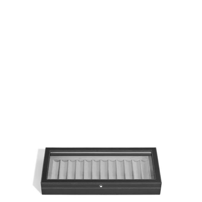 Scatola da collezione per 12 strumenti da scrittura in legno laccato