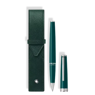 Set con roller PIX Deep Green e busta Montblanc 1-Pen Pouch