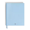 Taccuino grande, pelle Saffiano, blu chiaro – pagine a righe