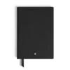 Taccuino medio, pelle Saffiano, nero – pagine a quadretti