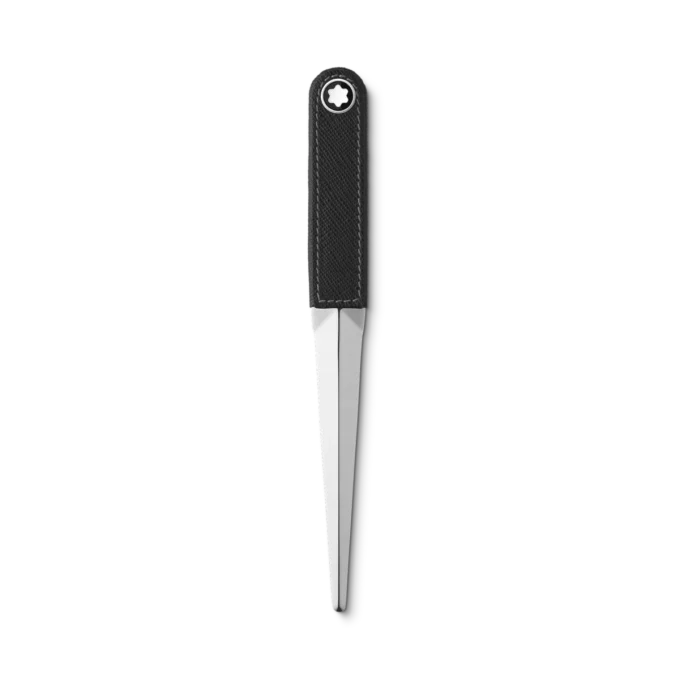 Tagliacarte in acciaio e pelle