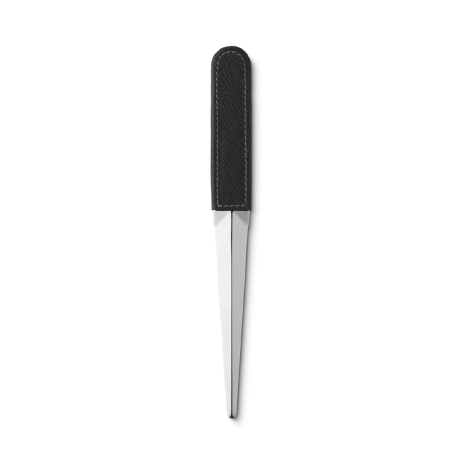 Tagliacarte in acciaio e pelle